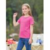 imageImily Bela Girls Summer T Shirts Kids Casual Crewneck Short Sleeve Loose Basic Tee Tops 514 YearsBright Pink