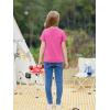 imageImily Bela Girls Summer T Shirts Kids Casual Crewneck Short Sleeve Loose Basic Tee Tops 514 YearsBright Pink