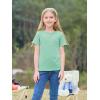 imageImily Bela Girls Summer T Shirts Kids Casual Crewneck Short Sleeve Loose Basic Tee Tops 514 YearsLight Green