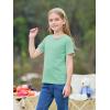 imageImily Bela Girls Summer T Shirts Kids Casual Crewneck Short Sleeve Loose Basic Tee Tops 514 YearsLight Green