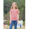 imageImily Bela Girls Summer T Shirts Kids Casual Crewneck Short Sleeve Loose Basic Tee Tops 514 YearsPink