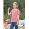 imageImily Bela Girls Summer T Shirts Kids Casual Crewneck Short Sleeve Loose Basic Tee Tops 514 YearsPink