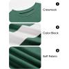imageImily Bela Kids Boys T Shirts Casual Long Sleeve Color Block Tops Crewneck Loose Basic Tees 514 YearsDark Green