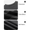 imageImily Bela Kids Boys T Shirts Casual Long Sleeve Color Block Tops Crewneck Loose Basic Tees 514 YearsGrey
