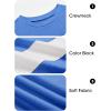imageImily Bela Kids Boys T Shirts Casual Long Sleeve Color Block Tops Crewneck Loose Basic Tees 514 YearsRoyal Blue