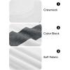 imageImily Bela Kids Boys T Shirts Casual Long Sleeve Color Block Tops Crewneck Loose Basic Tees 514 YearsWhite