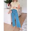 imageImily Bela Summer Short Sleeve Sweater for Women 2025 Crew Neck Ribbed Knit Vests Trendy Pullover TopsBeige