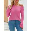 imageImily Bela Womens Boat Neck Shirts Long Sleeve Lightweight Knit Pullover Sweaters Casual Sheer Blouse TopsWine Red
