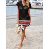 imageImily Bela Womens Crochet Swim Cover Up 2025 Swimsuits V Neck Swimwear Summer Bathing Suit Mesh Mini Dresses Beach ClothesBlack