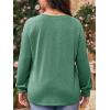 imageImily Bela Womens Plus Size Shirts Long Sleeve Dressy Casual Tops Blouses Fashion Pleated TunicsGreen