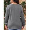 imageImily Bela Womens Plus Size Shirts Long Sleeve Dressy Casual Tops Blouses Fashion Pleated TunicsGrey