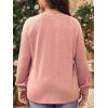 imageImily Bela Womens Plus Size Shirts Long Sleeve Dressy Casual Tops Blouses Fashion Pleated TunicsPink
