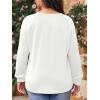 imageImily Bela Womens Plus Size Shirts Long Sleeve Dressy Casual Tops Blouses Fashion Pleated TunicsWhite