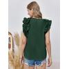 imageImily Bela Womens Ruffle Sleeve Tops Dressy Casual Summer Crew Neck Flowy Tank Top Shirts Blouses
