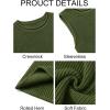 imageImily Bela Womens Sleeveless Sweater Vest Casual Crewneck Loose Fit Knit Tank Tops Lightweight Trendy Summer Ribbed PulloverArmy Green