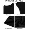 imageImily Bela Womens Sleeveless Sweater Vest Casual Crewneck Loose Fit Knit Tank Tops Lightweight Trendy Summer Ribbed PulloverBlack