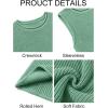 imageImily Bela Womens Sleeveless Sweater Vest Casual Crewneck Loose Fit Knit Tank Tops Lightweight Trendy Summer Ribbed PulloverGreen