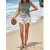 imageImily Bela Womens Sleeveless Sweater Vest Casual Crewneck Loose Fit Knit Tank Tops Lightweight Trendy Summer Ribbed PulloverGrey