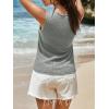 imageImily Bela Womens Sleeveless Sweater Vest Casual Crewneck Loose Fit Knit Tank Tops Lightweight Trendy Summer Ribbed PulloverGrey
