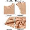 imageImily Bela Womens Sleeveless Sweater Vest Casual Crewneck Loose Fit Knit Tank Tops Lightweight Trendy Summer Ribbed PulloverPink