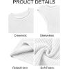 imageImily Bela Womens Sleeveless Sweater Vest Casual Crewneck Loose Fit Knit Tank Tops Lightweight Trendy Summer Ribbed PulloverWhite