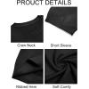 imageImily Bela Womens Summer Short Sleeve Sweater Dressy Casual Crew Neck Knit Tops Fashion Pullover ShirtsBlack