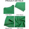 imageImily Bela Womens Summer Short Sleeve Sweater Dressy Casual Crew Neck Knit Tops Fashion Pullover ShirtsGreen