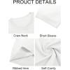 imageImily Bela Womens Summer Short Sleeve Sweater Dressy Casual Crew Neck Knit Tops Fashion Pullover ShirtsWhite