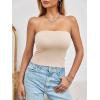 imageImily Bela Womens Summer Tube Tops Strapless No Pad Clubwear Y2K Going Out Stretchy Basic Casual Cami TopsApricot