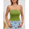 imageImily Bela Womens Summer Tube Tops Strapless No Pad Clubwear Y2K Going Out Stretchy Basic Casual Cami TopsOlive Green