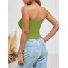 imageImily Bela Womens Summer Tube Tops Strapless No Pad Clubwear Y2K Going Out Stretchy Basic Casual Cami TopsOlive Green