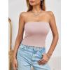 imageImily Bela Womens Summer Tube Tops Strapless No Pad Clubwear Y2K Going Out Stretchy Basic Casual Cami TopsPink