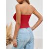 imageImily Bela Womens Summer Tube Tops Strapless No Pad Clubwear Y2K Going Out Stretchy Basic Casual Cami TopsRed