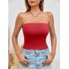 imageImily Bela Womens Summer Tube Tops Strapless No Pad Clubwear Y2K Going Out Stretchy Basic Casual Cami TopsRed