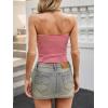 imageImily Bela Womens Summer Tube Tops Strapless No Pad Clubwear Y2K Going Out Stretchy Basic Casual Cami TopsRed Striped
