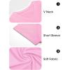 imageImily Bela Womens V Neck T Shirts Lightweight Short Sleeve Tops Casual Basic Tees Trendy Summer Tshirt Loose Fit 2025Pink