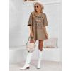 imageImily Bela Womens Nashville Oversized T Shirts Country Concert Outfits Hollow Out Guitar Graphic Tees Vintage TopsBrown