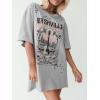 imageImily Bela Womens Nashville Oversized T Shirts Country Concert Outfits Hollow Out Guitar Graphic Tees Vintage TopsGrey