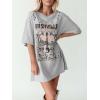 imageImily Bela Womens Nashville Oversized T Shirts Country Concert Outfits Hollow Out Guitar Graphic Tees Vintage TopsGrey