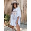imageImily Bela Womens Nashville Oversized T Shirts Country Concert Outfits Hollow Out Guitar Graphic Tees Vintage TopsWhite