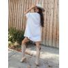 imageImily Bela Womens Nashville Oversized T Shirts Country Concert Outfits Hollow Out Guitar Graphic Tees Vintage TopsWhite