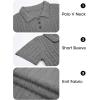 imageImily Bela Womens Polo V Neck Pullovers Lightweight Short Sleeve Cable Knit Sweater Business Casual Summer Tops 2025Grey