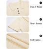 imageImily Bela Womens Polo V Neck Pullovers Lightweight Short Sleeve Cable Knit Sweater Business Casual Summer Tops 2025White