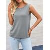imageImily Bela Womens Sleeveless Sweater Vest 2025 Casual Summer Crew Neck Knit Sweater Lightweight Pullover Tank TopGray