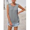 imageImily Bela Womens Sleeveless Sweater Vest 2025 Casual Summer Crew Neck Knit Sweater Lightweight Pullover Tank TopGray