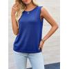 imageImily Bela Womens Sleeveless Sweater Vest 2025 Casual Summer Crew Neck Knit Sweater Lightweight Pullover Tank TopNavy