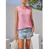 imageImily Bela Womens Sleeveless Sweater Vest 2025 Casual Summer Crew Neck Knit Sweater Lightweight Pullover Tank TopPink