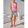 imageImily Bela Womens Sleeveless Sweater Vest 2025 Casual Summer Crew Neck Knit Sweater Lightweight Pullover Tank TopPink