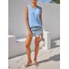 imageImily Bela Womens Sleeveless Sweater Vest 2025 Casual Summer Crew Neck Knit Sweater Lightweight Pullover Tank TopSky Blue