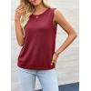 imageImily Bela Womens Sleeveless Sweater Vest 2025 Casual Summer Crew Neck Knit Sweater Lightweight Pullover Tank TopWine Red
